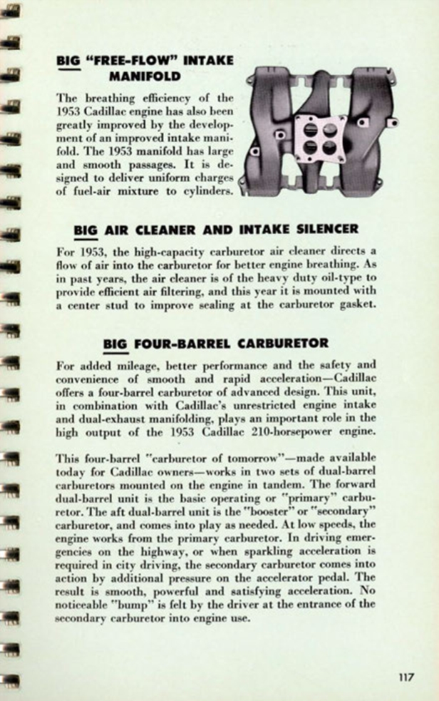 1953 Cadillac Salesmans Data Book Page 140